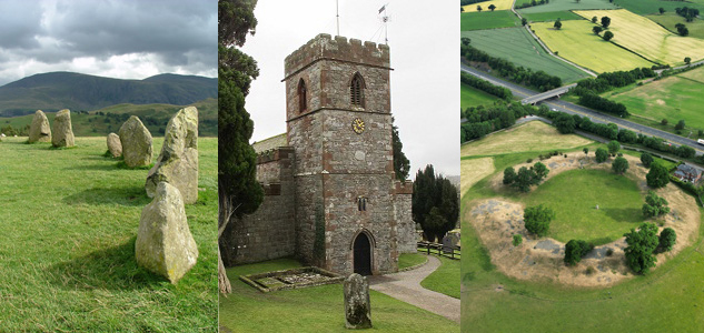 Castlerigg Stone Circle + Dacre Church +Mayburgh Henge