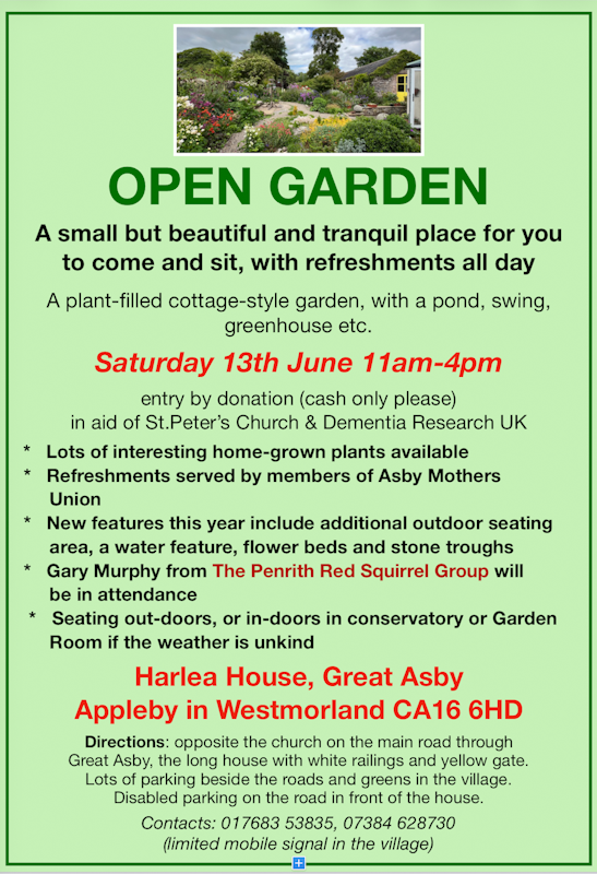 Open Garden Poster 2026