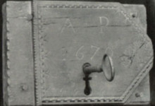 Pembroke Lock, inscribed 'A P 1670'. 