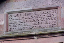 Plaque at Asby Endowed School